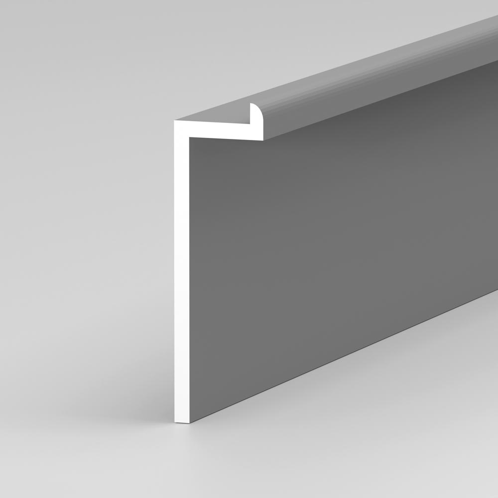 Алюминиевый плинтус для монтажа стеновых панелей