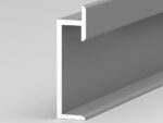 Алюминиевый плинтус для монтажа стеновых панелей окрашен по каталогу рал RAL