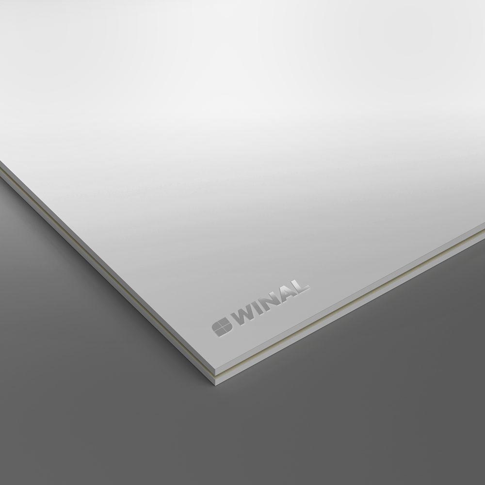 Панели СМЛ ПВХ негорючие ламинированные ПВХ пленкой для отделки стен декор рал RAL Белый Глянец