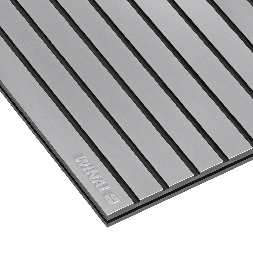 Декоративные реечные стеновые панели под металл СМЛ лист HPL металлик