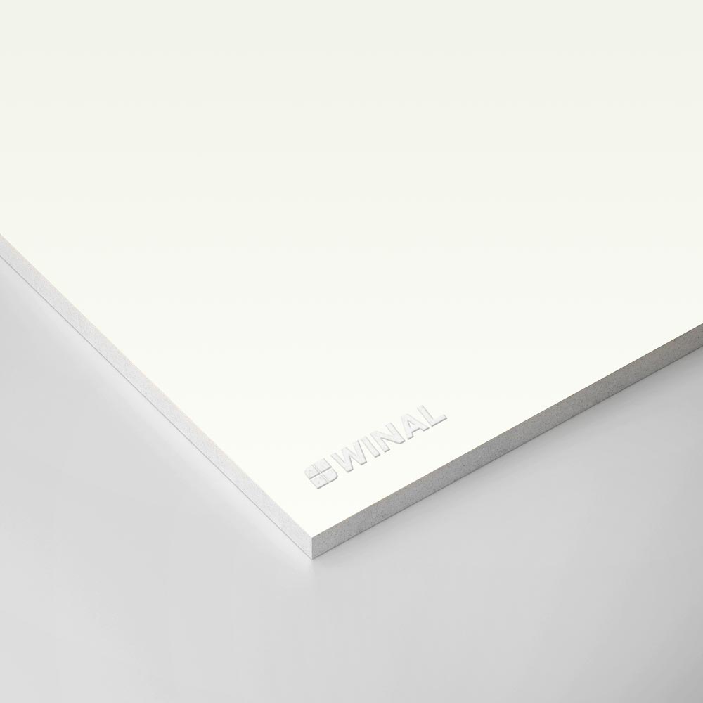 Стеновые панели гипсокартон ГКЛ ламинированный ПВХ пленкой окрашенные RAL 9016