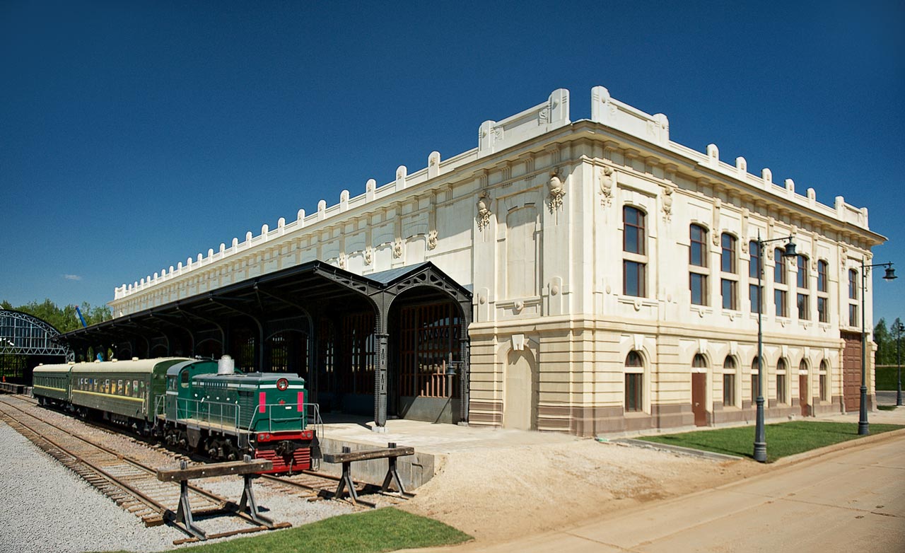 Отделка стен на вокзале кинокластера Москино