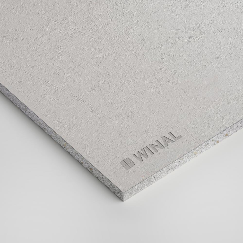 Стеновая панель ламинированная ПВХ пленкой ГСП Бетон лофт с открытым креплением алюминиевым профилем