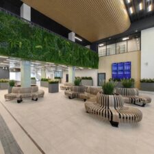 Стеновые панели СМЛ в интерьерах автовокзала